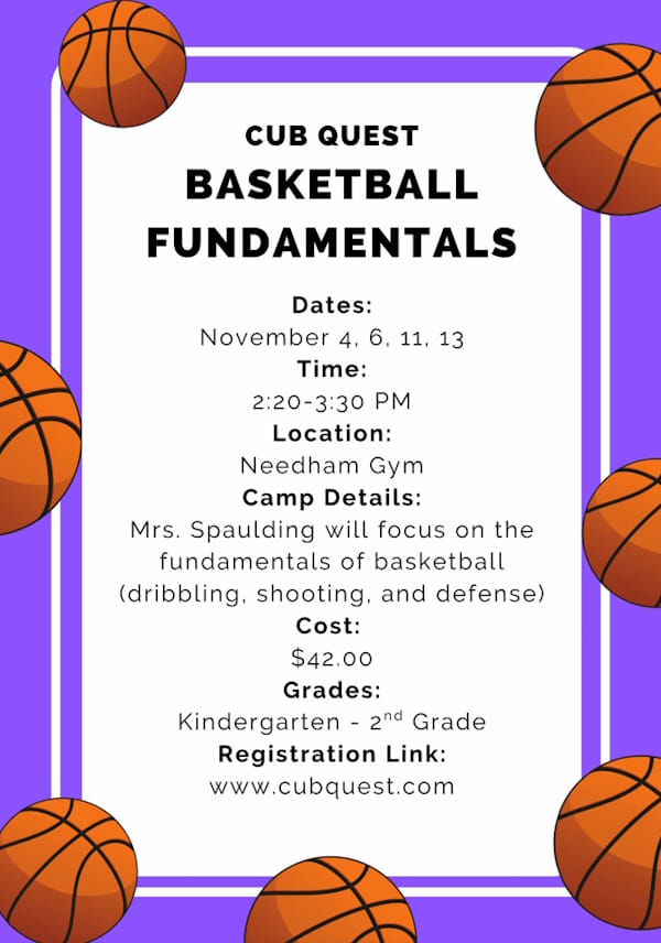 Basketball Fundamentals Flyer