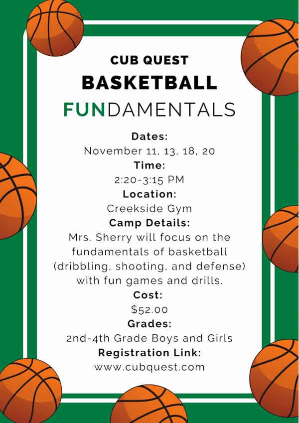 Basketball Fundamentals Flyer